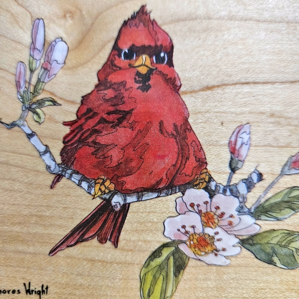 CARDINAL Rubber Stamp  4-1/2"